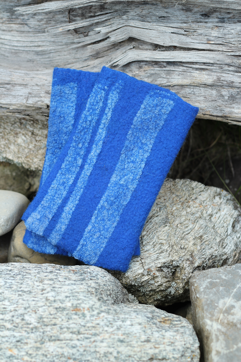 Pulswärmer in Blau