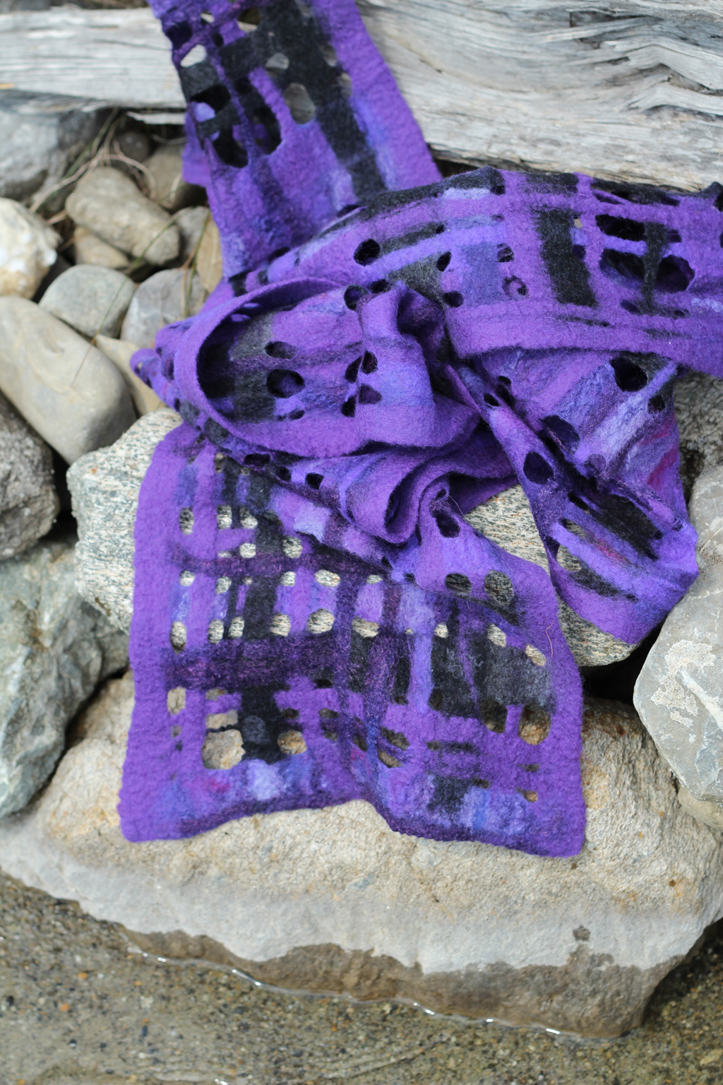 Schal in Violett